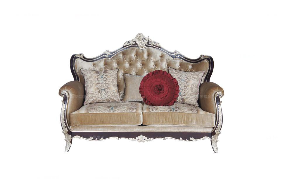 高端別墅法式雙位沙發