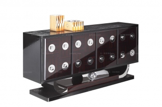 高端品牌后現代黑亮餐柜