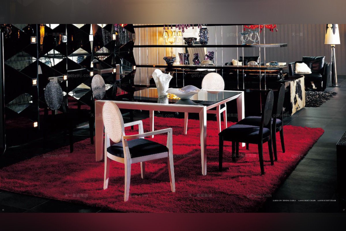 高端別墅后現代長餐臺