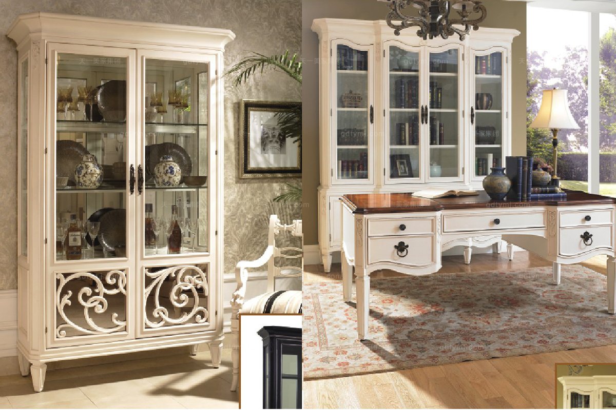 高端實(shí)木家具美式裝飾柜