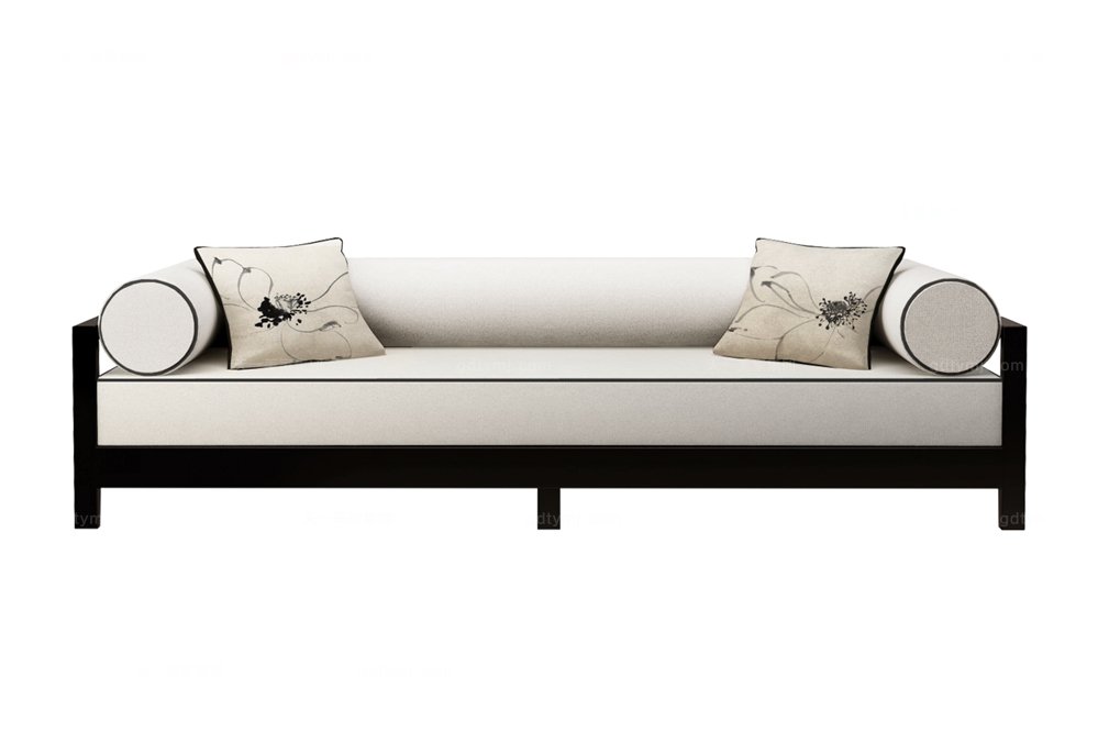 高端新中式荷韻沙發