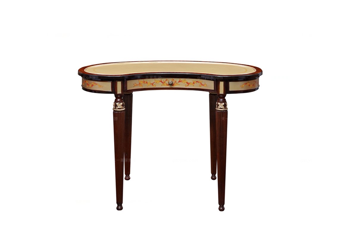 高端歐式家具實(shí)木雕花妝臺