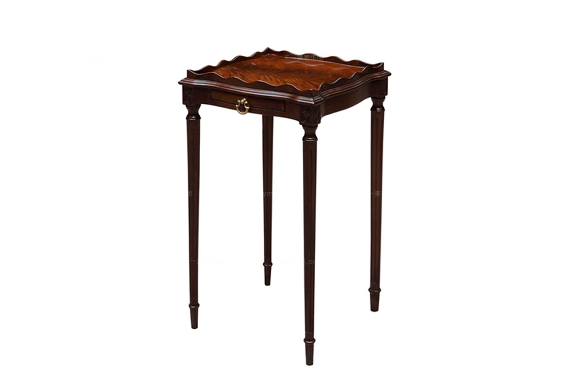 原木家具高端歐式家具實木框架邊幾