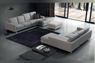  Dema 高端時尚簡約現代淺色轉角沙發