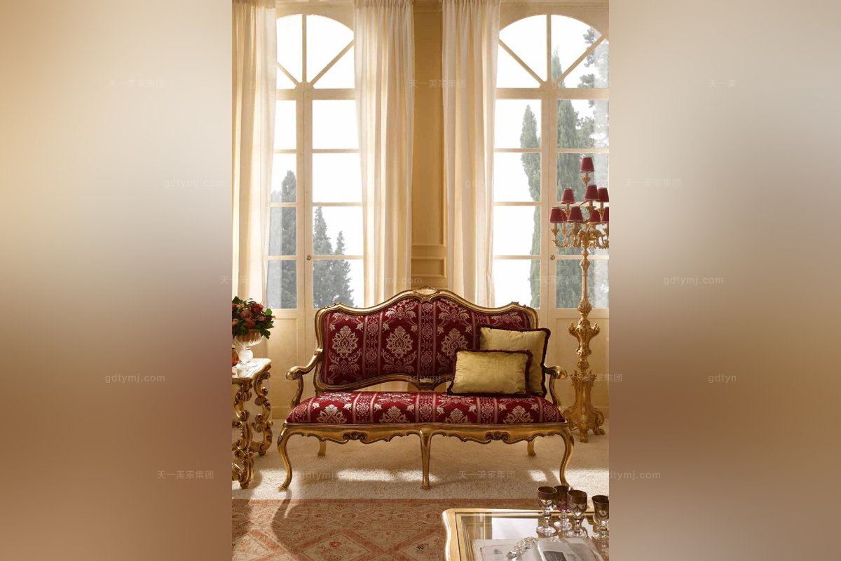  Andrea Fanfani高端品牌法式雕刻休閑沙發套組