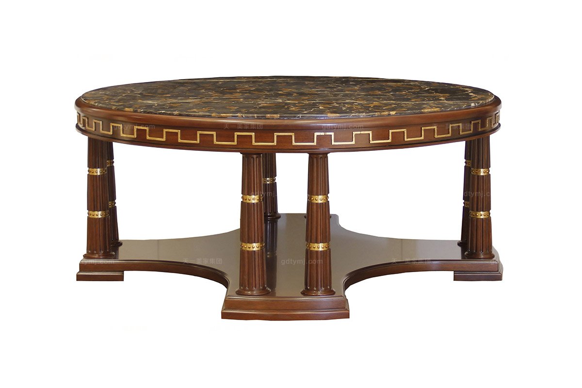 高端時尚現代新古典別墅會所大圓幾