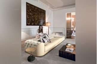 Longhi現代布藝長沙發