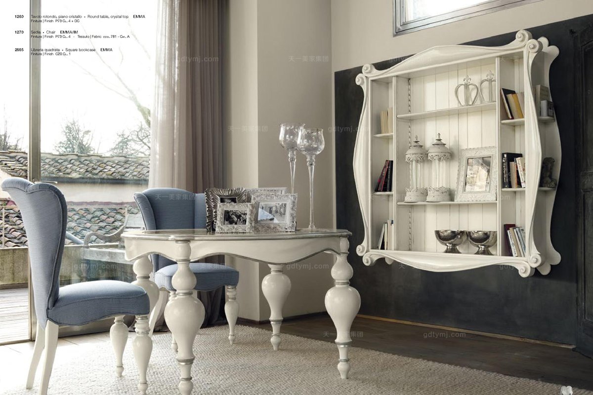  Volpi 意大利進口高端時尚法式玻璃圓餐臺