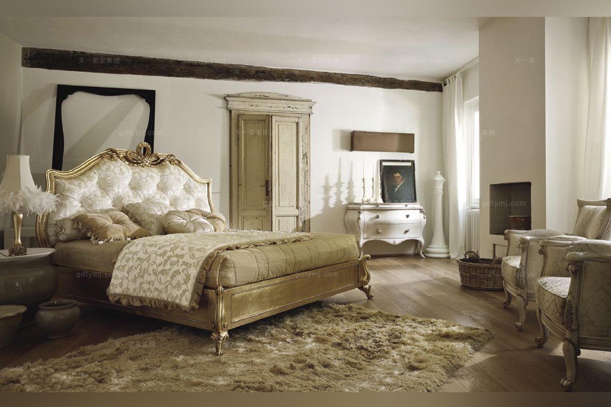 世界名貴家具品牌 Volpi意大利進口法式高端品牌雕刻貼泊雙人床