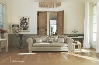 Pigoli 皮溝里灰色拉扣三位沙發客廳系列