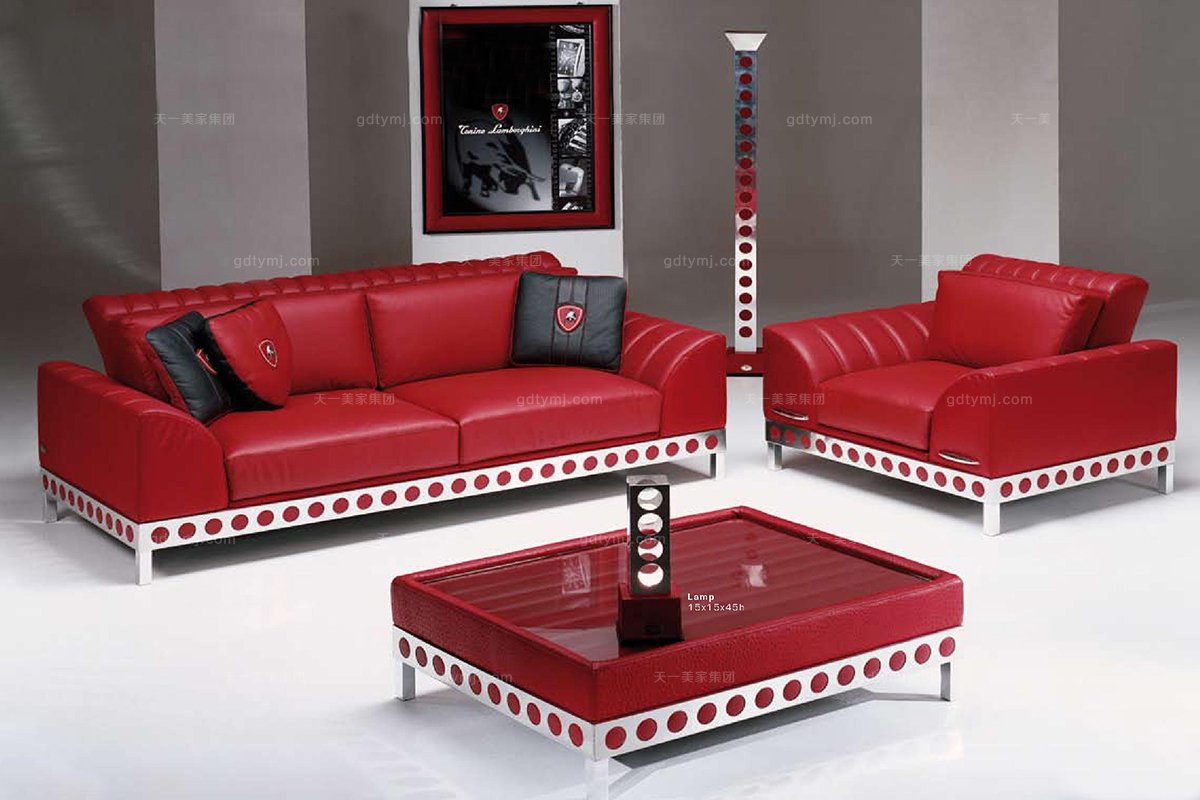 高端品牌現代意大利進口蘭博基尼系列不銹鋼沙發組合