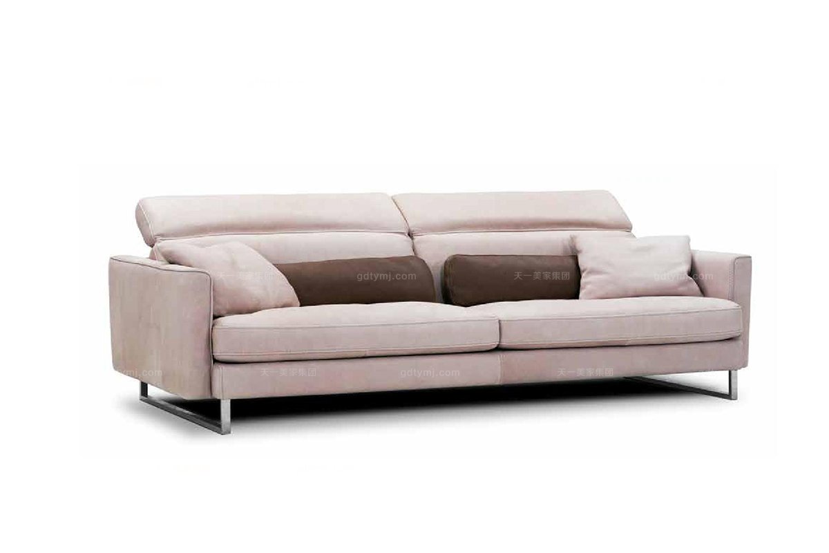 高端時尚現代意大利進口二人布藝沙發