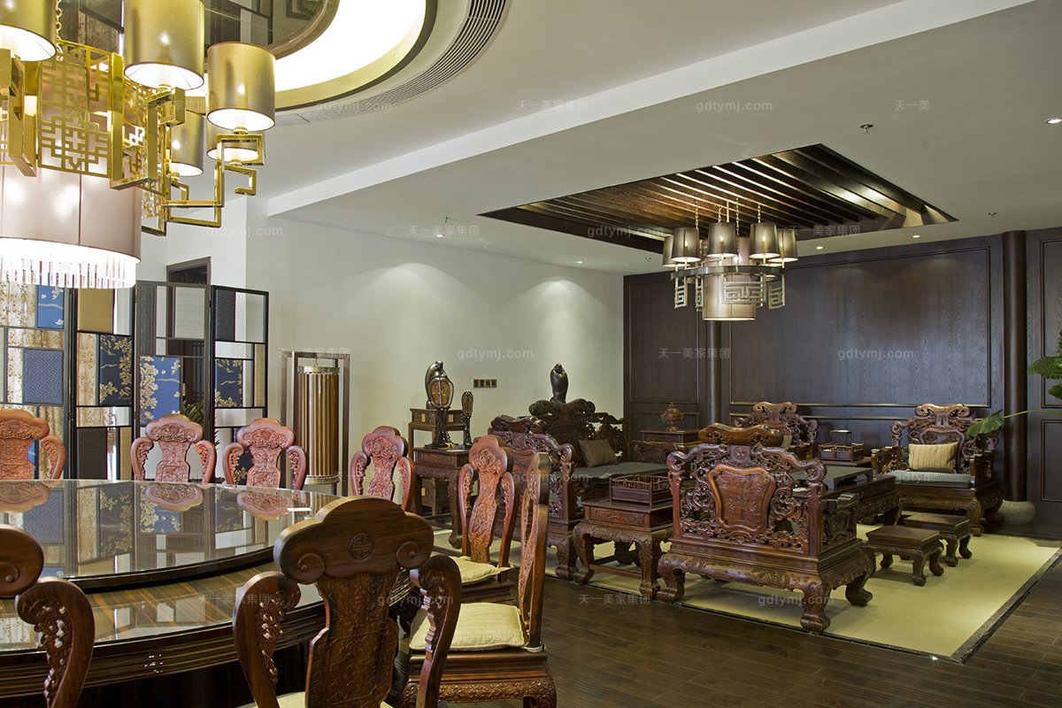 國內名貴高端會所紅木家具品牌天一會沙發系列