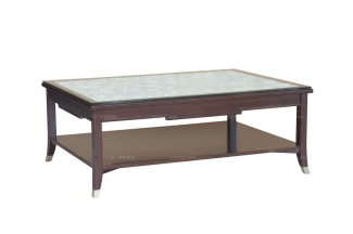 國內高端會所家具別墅家具法式咖啡色茶幾