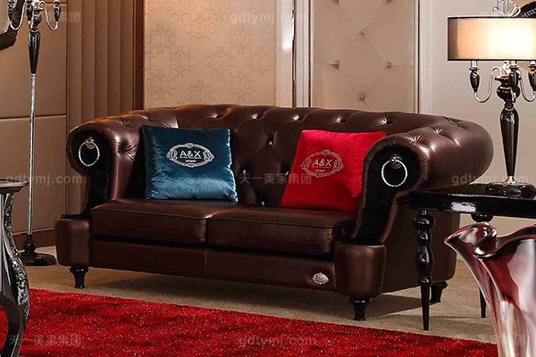 名貴奢華后現代輕奢書房家具桃木紋+黑檀木飾面+黑亮雕花腳書桌椅組合二人位沙發