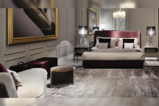 高端別墅豪宅家具品牌賓利后現代臥室雙人大床