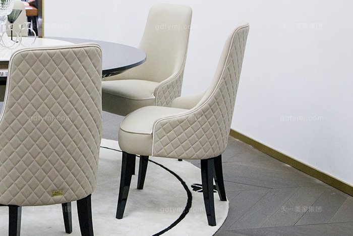 高端奢華家具品牌別墅后現代輕奢餐廳時尚餐桌椅組合餐椅
