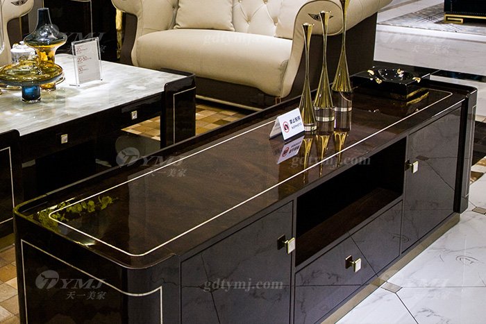 高端奢華會所家具別墅品牌家具輕奢現代時尚沙發組合電視柜