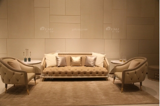 高端意大利100%純進口時尚輕奢家具別墅豪宅家具品牌客廳真皮沙發組合