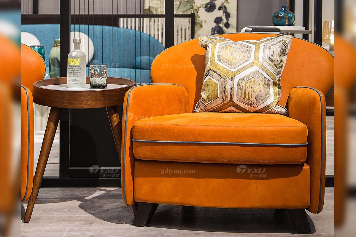 高端別墅會所家具品牌現代極簡輕奢北歐家具創意高彈高密度海綿優質布藝休閑