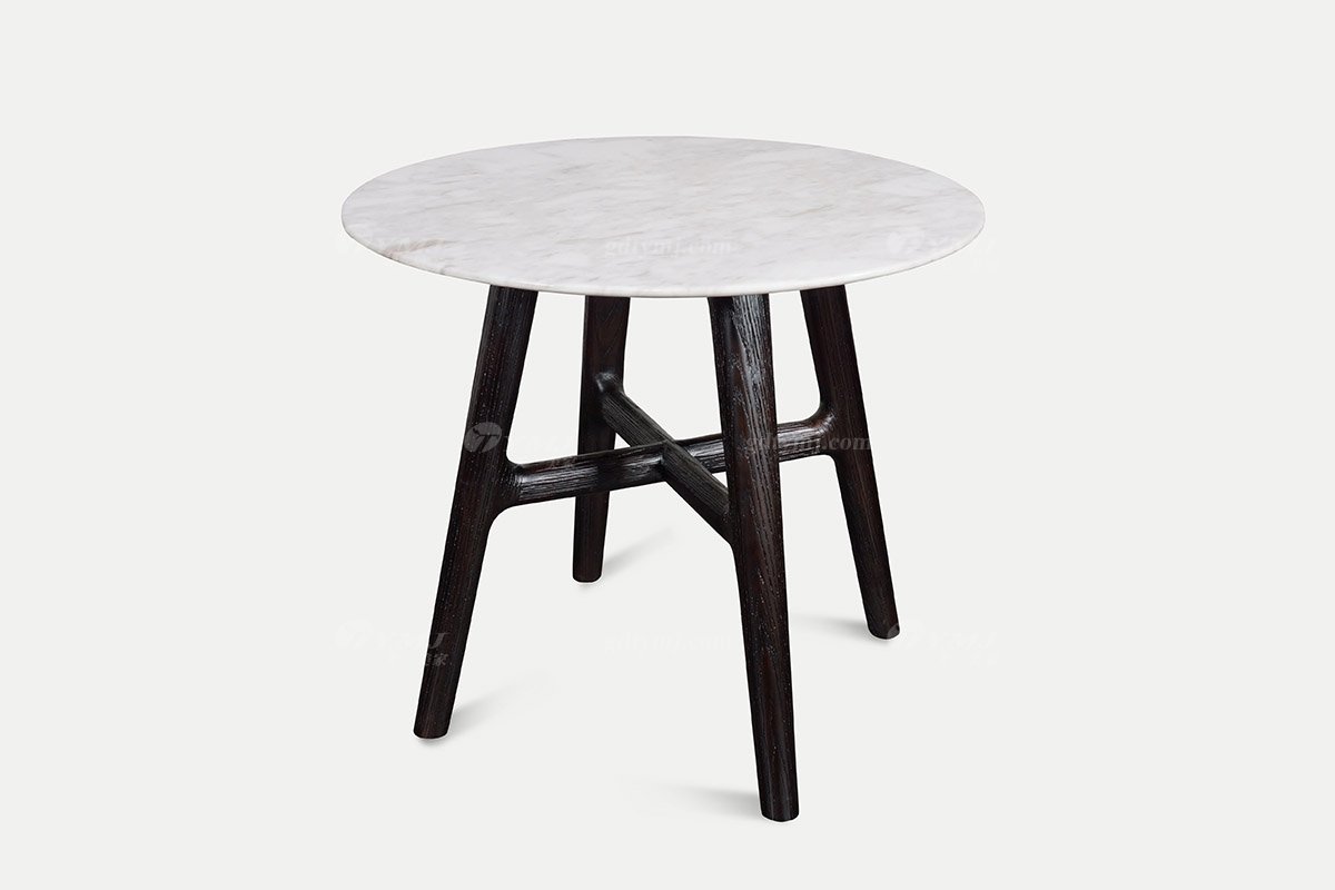 意大利極簡風格別墅大宅家具品牌愛馬仕橙真皮休閑椅+邊幾圓幾