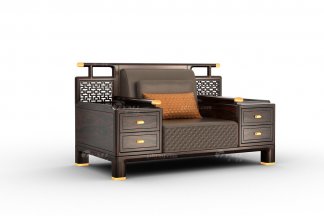 高端時尚新中式輕奢家具品牌黑酸枝單位沙發