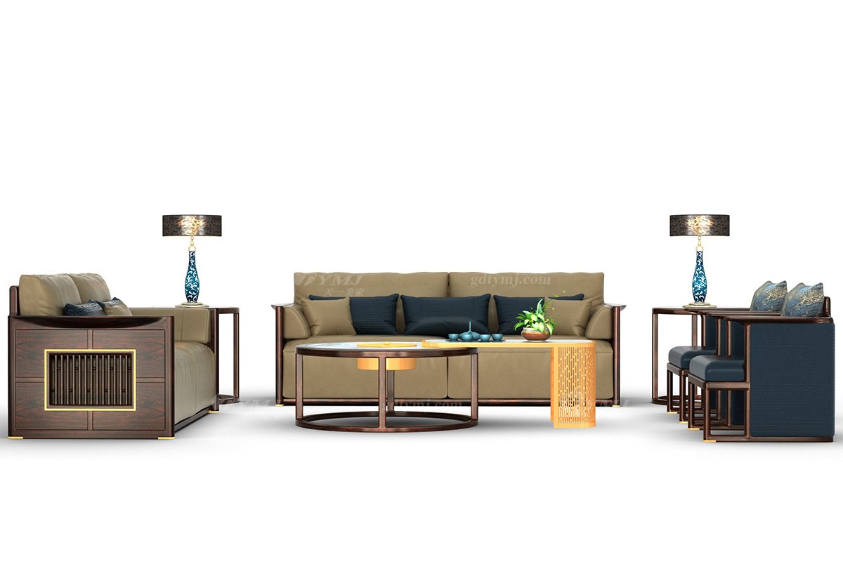 優(yōu)雅新中式輕奢高端品牌家具黑酸枝實(shí)木角幾角幾H-PMJJ組合