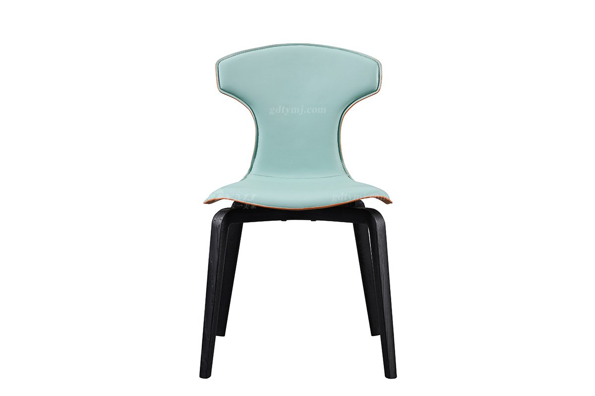 現代時尚輕奢別墅家具餐廳創意白蠟實木魚尾椅