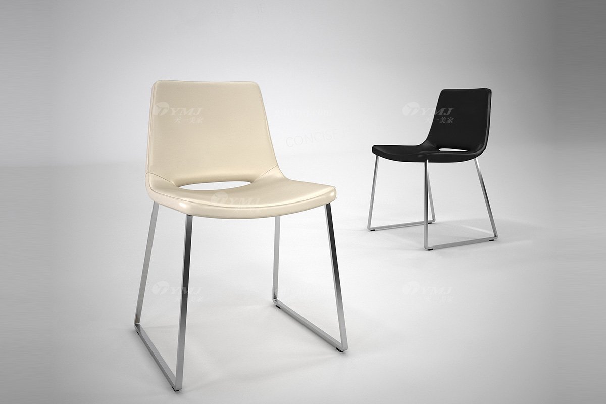 意式極簡風格高端別墅家具品牌現(xiàn)代輕奢簡約時尚餐廳餐椅休閑椅DC1506-1餐椅場景