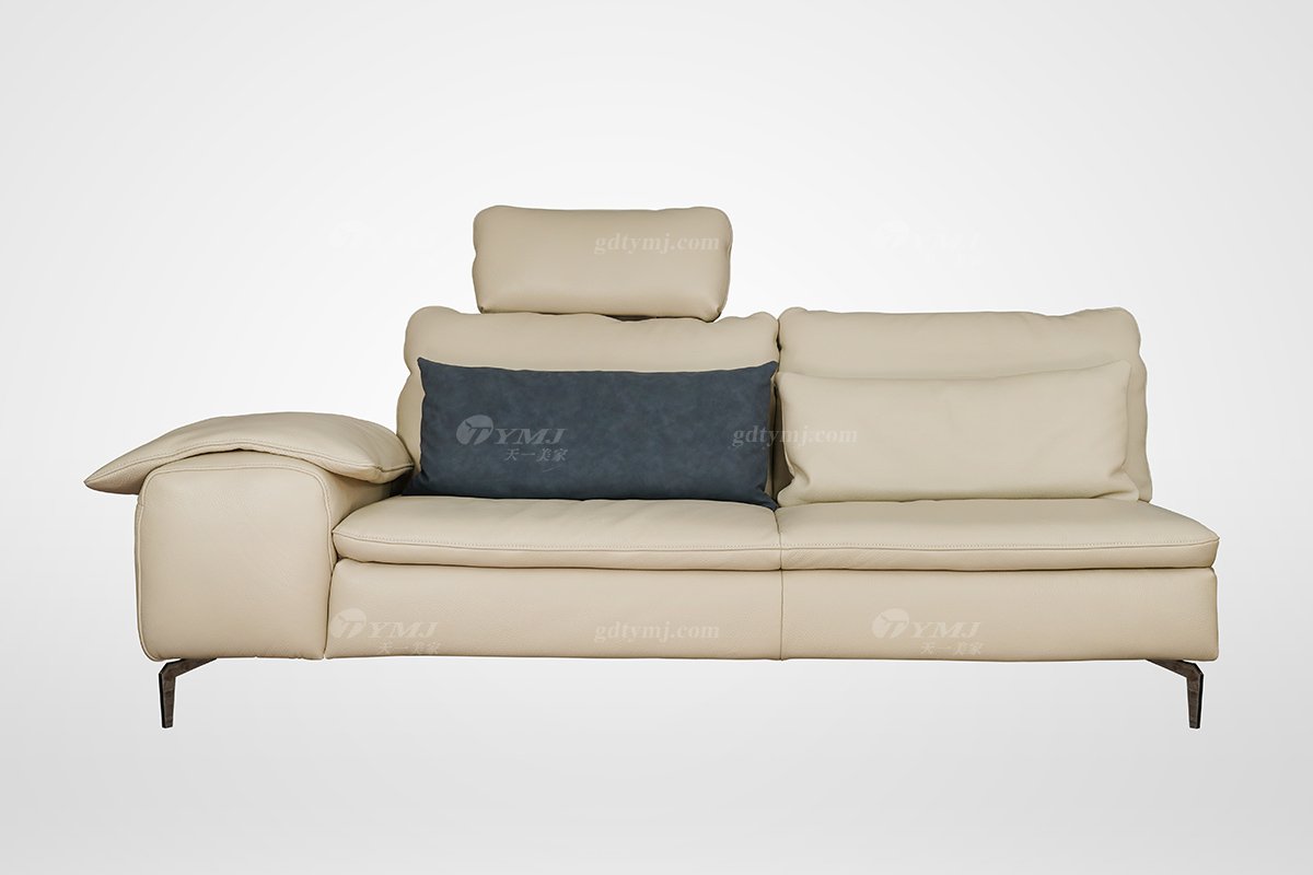 高端輕奢風格家具別墅豪宅家具品牌星級酒店家具客廳時尚米色皮藝三位沙發