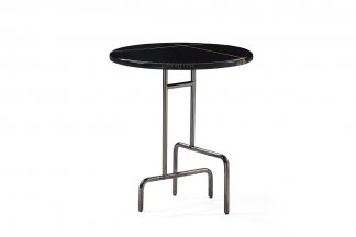 極簡風格意式品牌高端別墅會所家具現代時尚五金大理石茶幾