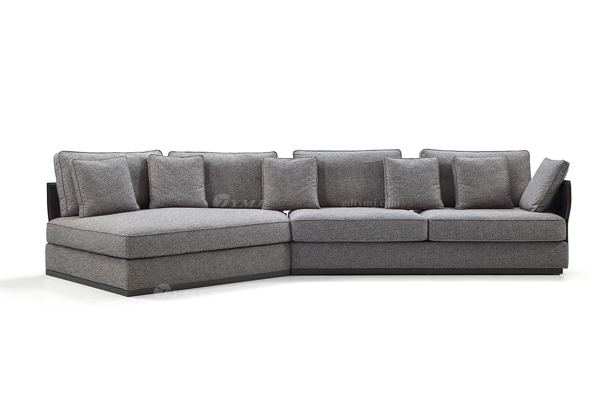 極簡風格意式品牌高端別墅會所家具現代簡約設計轉角沙發(fā)