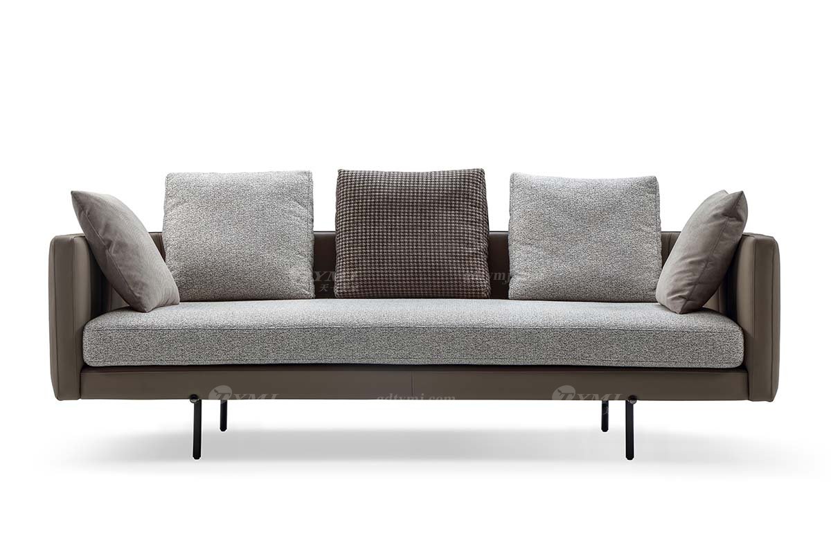 極簡風格意式品牌高端別墅會所家具現代簡約設計扶手沙發(fā)