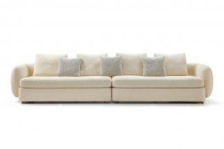 極簡風(fēng)格意式品牌高端別墅會所家具簡約設(shè)計師四位沙發(fā)