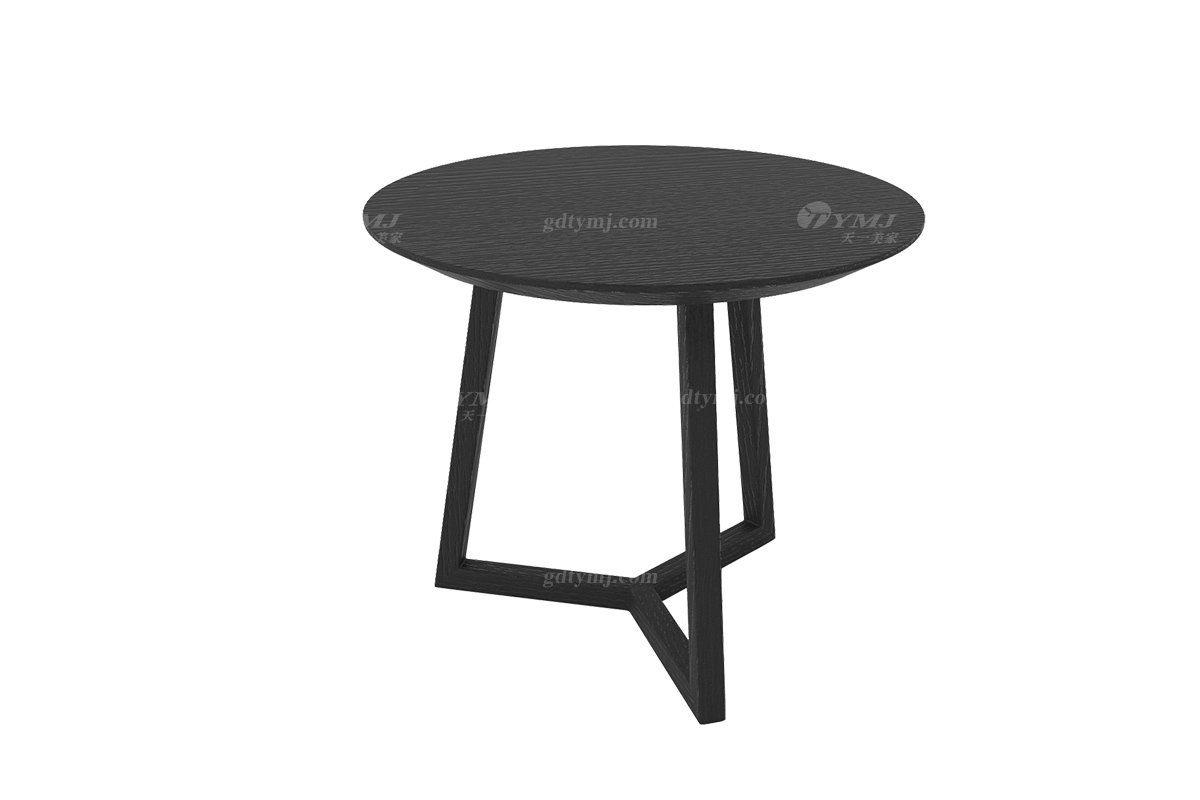 極簡風(fēng)格家具別墅會所高級家用簡約實木煙熏角幾小圓幾