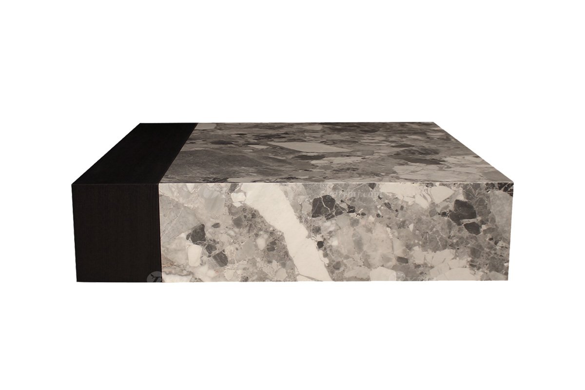 極簡風格家具高級別墅會所簡約家用大理石面茶幾