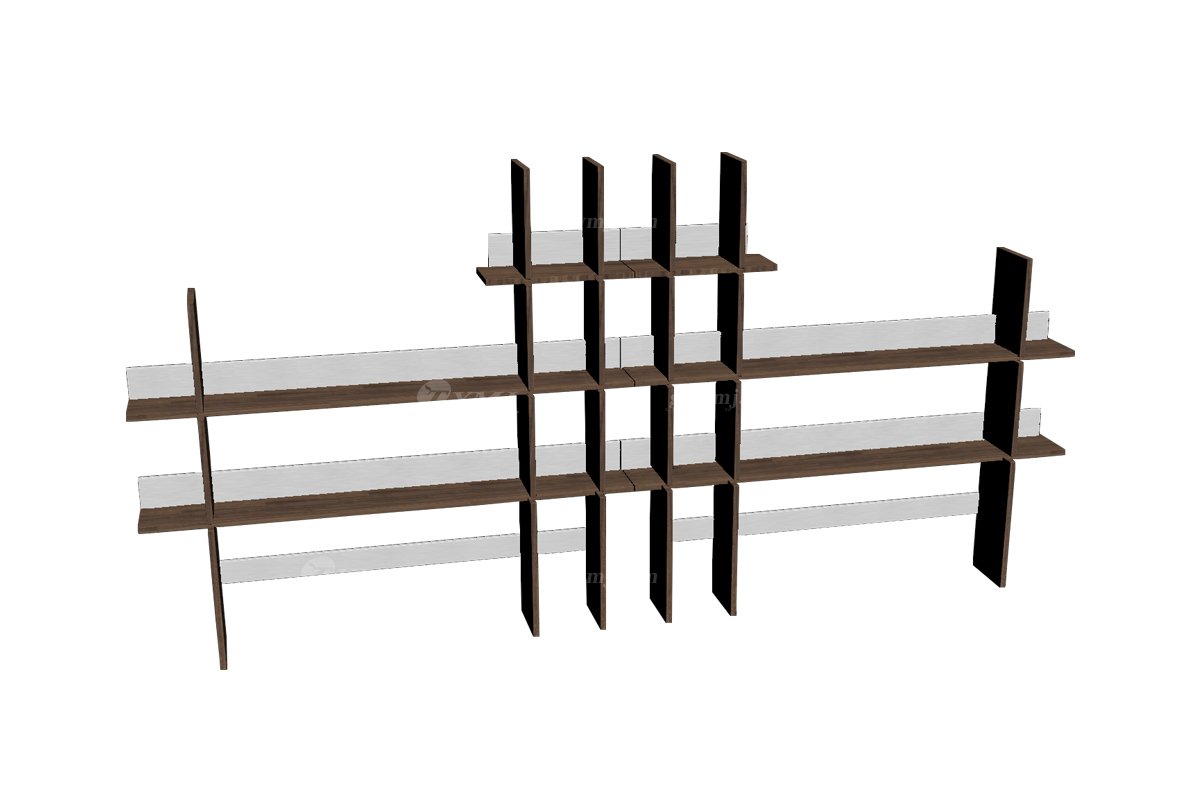 極簡(jiǎn)風(fēng)格家具別墅會(huì)所簡(jiǎn)約鈦金金屬家用書(shū)架