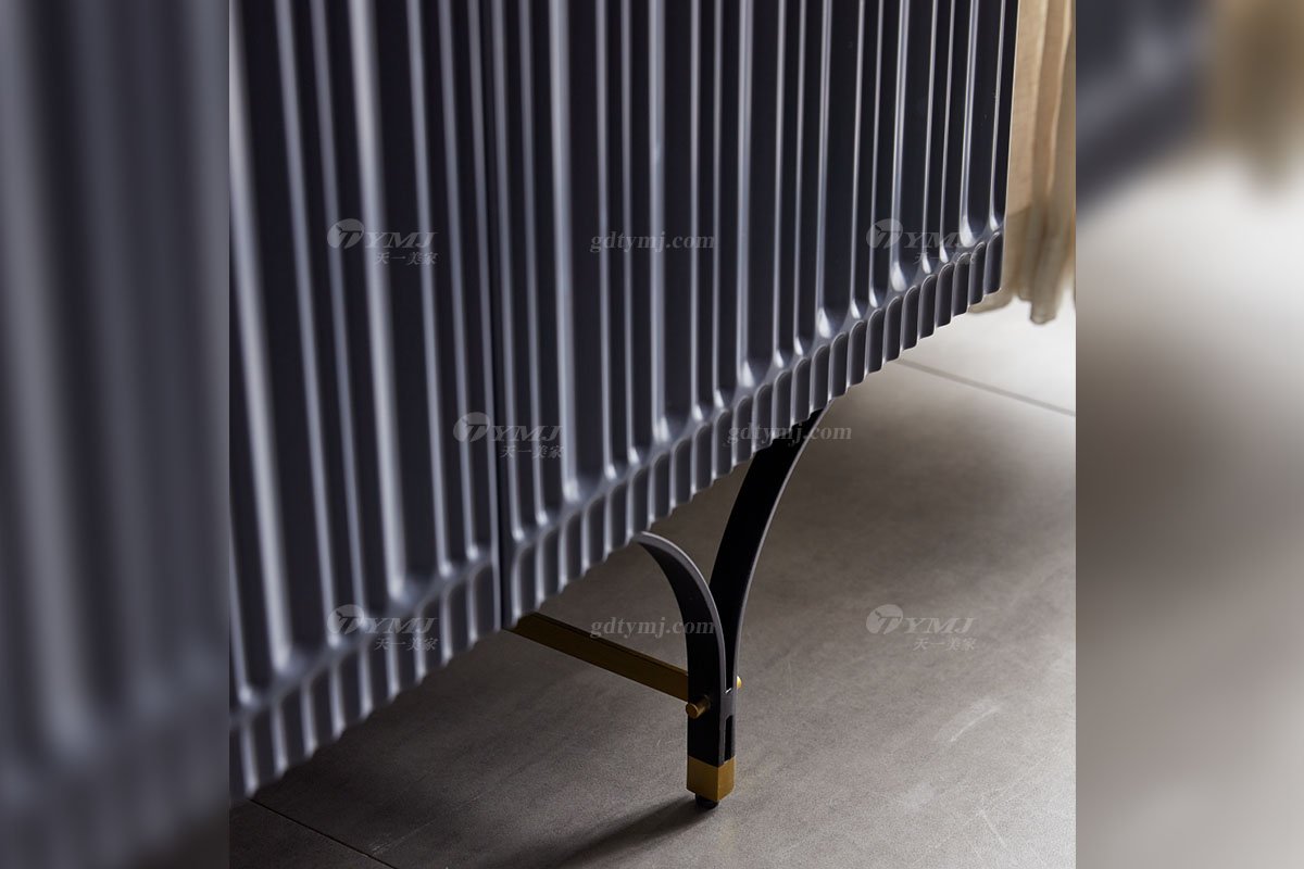 極簡(jiǎn)風(fēng)格家具高端別墅會(huì)所大宅簡(jiǎn)約E0級(jí)環(huán)保板藏藍(lán)色餐邊柜WD607餐邊柜細(xì)節(jié)