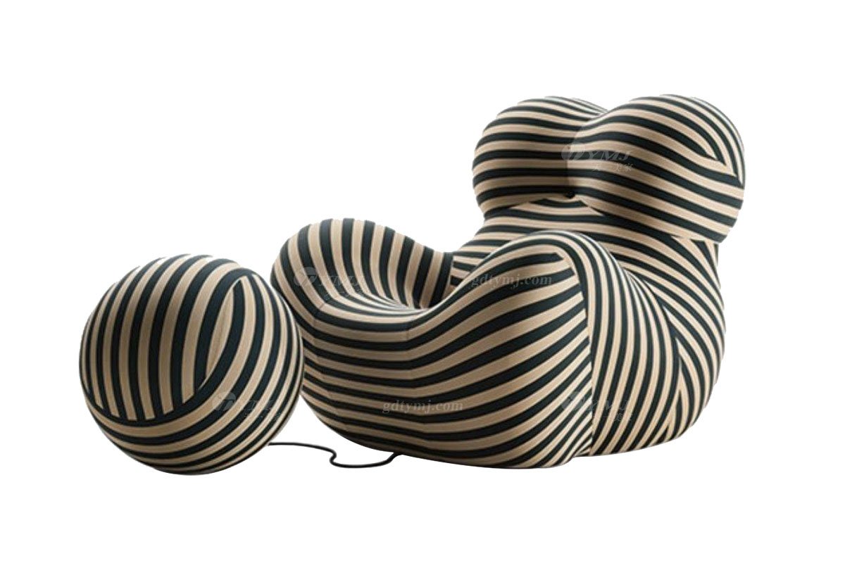 極簡風格家具高端別墅會所大宅時尚創意舒條紋媽媽懷抱