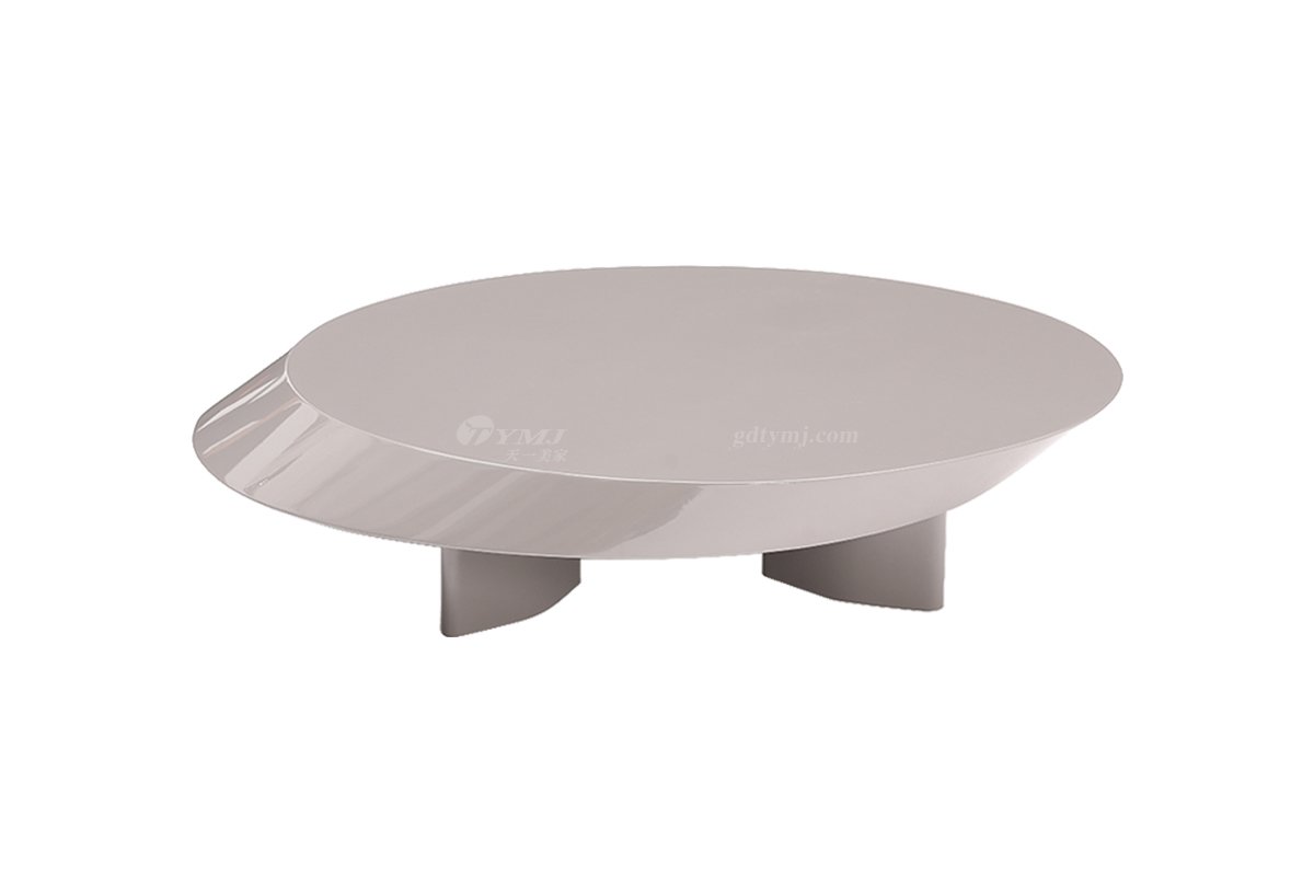 意式極簡風格家具高端別墅會所大宅時尚創(chuàng)意簡約金屬茶幾BRC6115A茶幾灰色