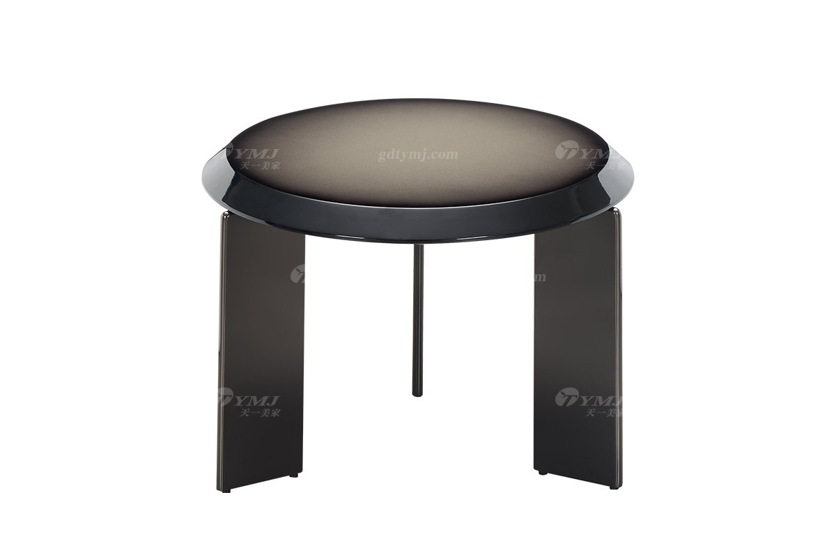 時尚高端意式極簡家具別墅家用豪宅奢華莫蘭迪灰漸變色角幾