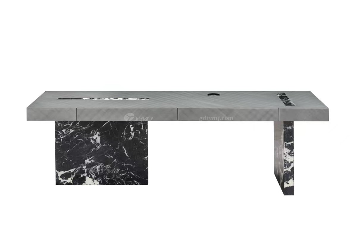 時尚高端現代簡約家具別墅奢華大理石茶臺