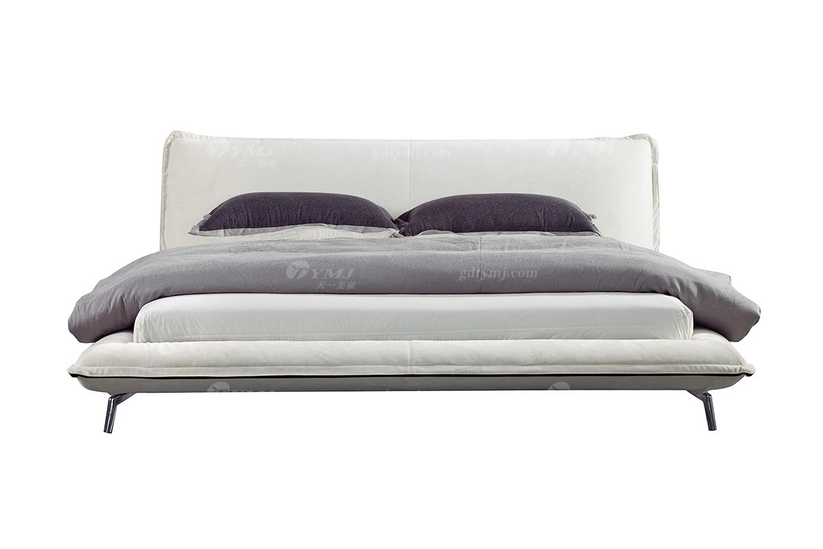  現代簡約家具高端別墅會所家用時尚舒適創意布藝大床婚床雙人床