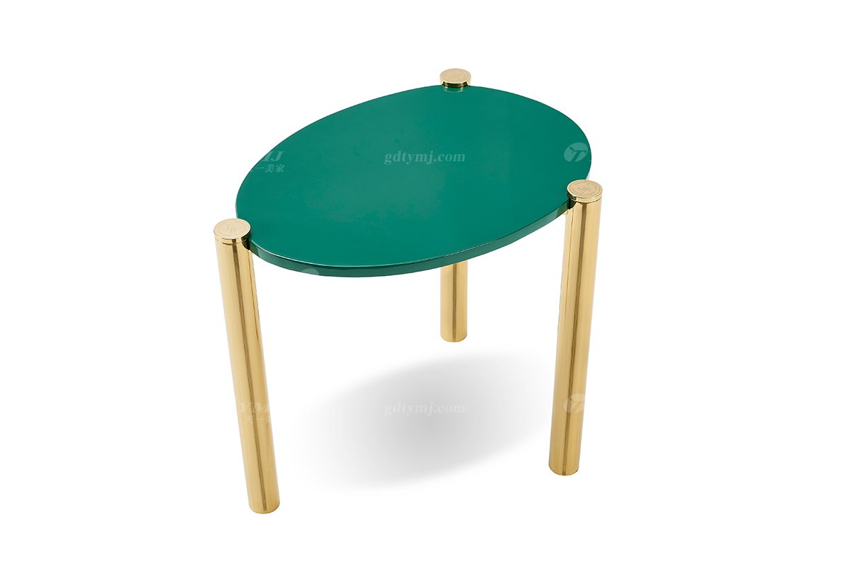 意式輕奢家具高端別墅會所家用時尚高級鈦金屬邊幾FB118H2LL（2）