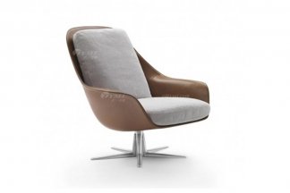 意式雅奢風(fēng)格家具高端別墅會所家具真皮時尚休閑椅