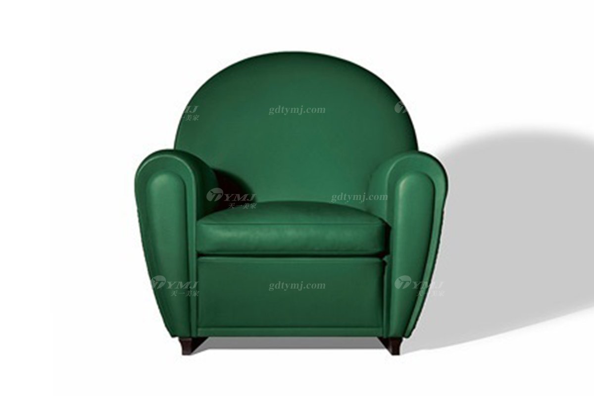 意式雅奢風(fēng)格家具高端別墅會(huì)所家具時(shí)尚舒適真皮單位沙發(fā)休閑椅