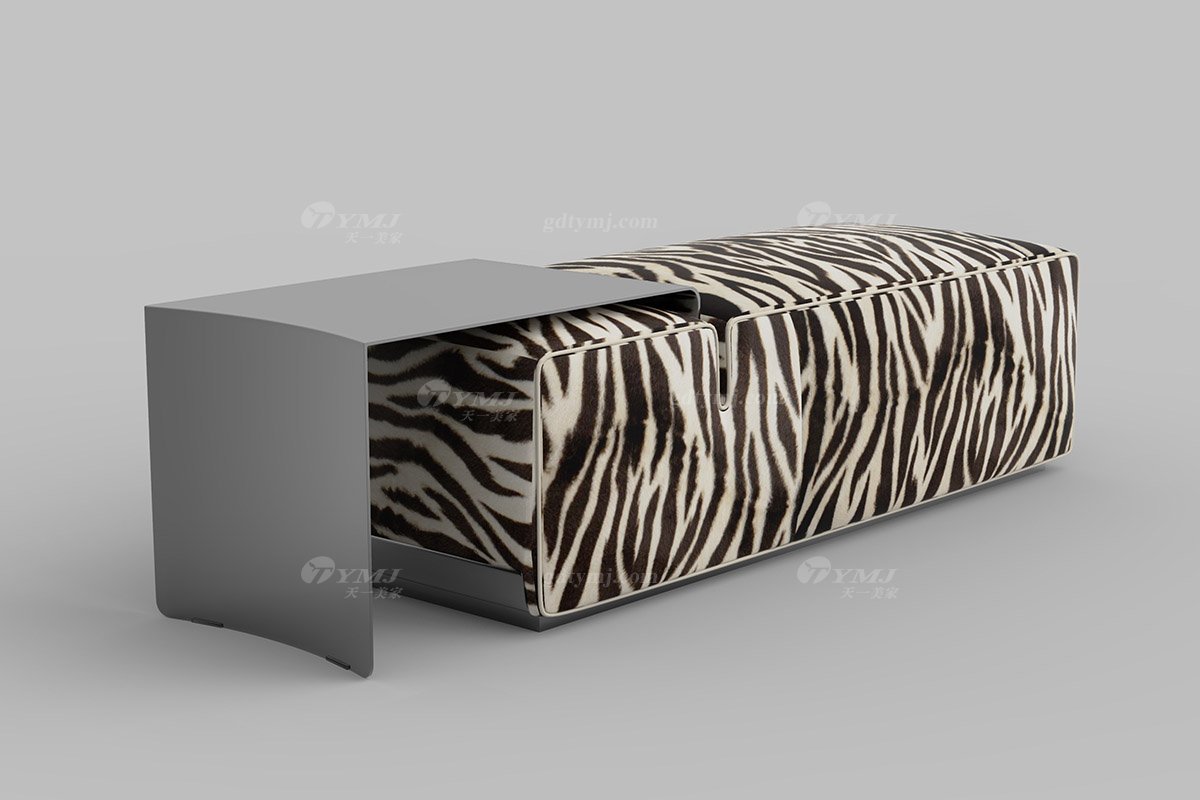 意式雅奢風(fēng)格家具高端別墅會所家具簡約舒適休閑布藝長墩