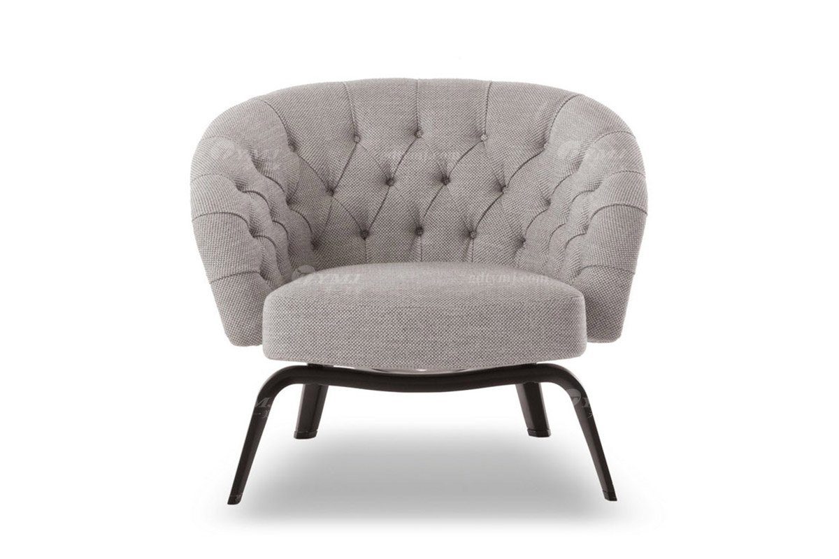 意式雅奢風格家具高端別墅會所家具簡約布藝休閑椅