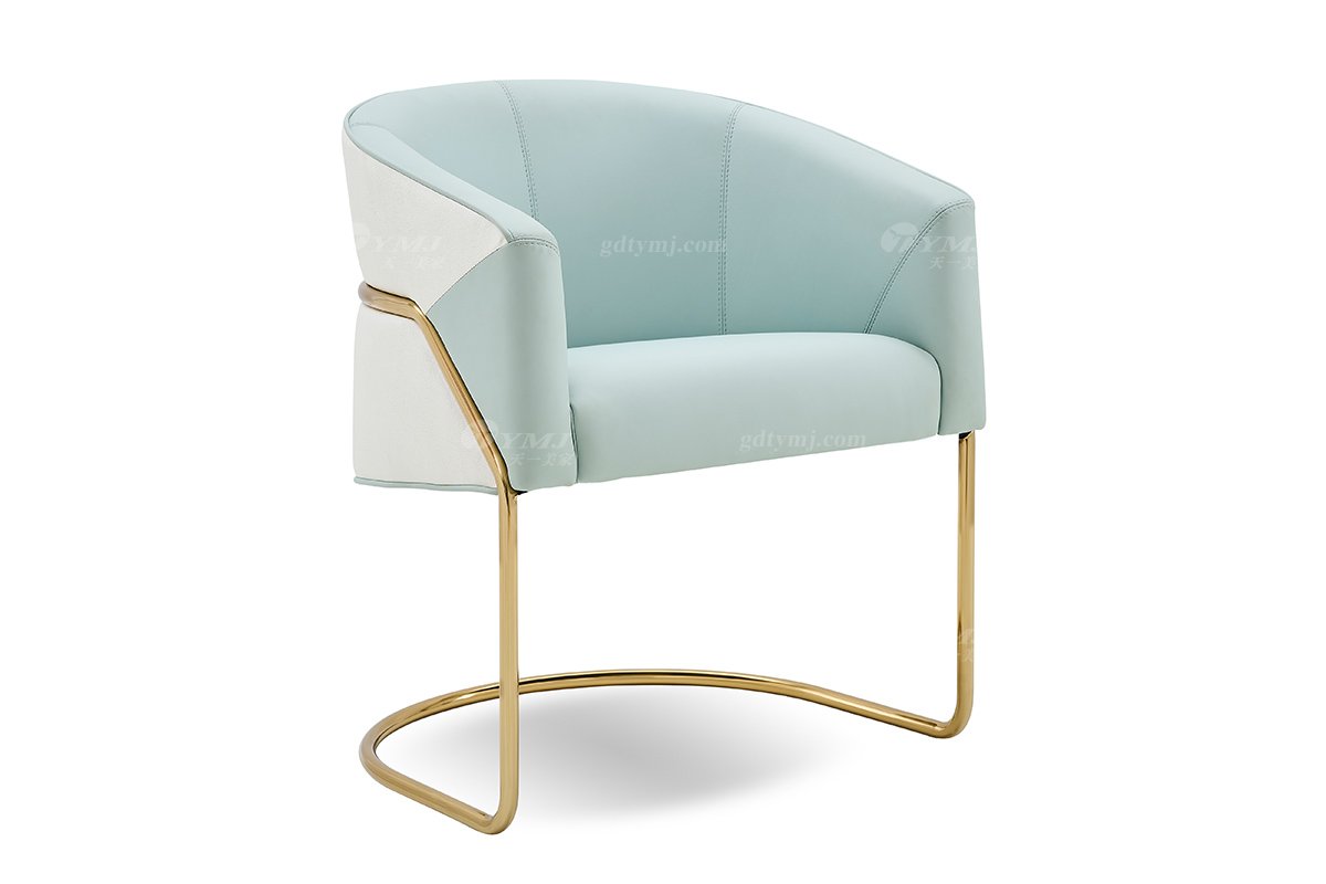 意式輕奢家具高端別墅會(huì)所大宅家用時(shí)尚奢華鈦金餐椅餐椅1