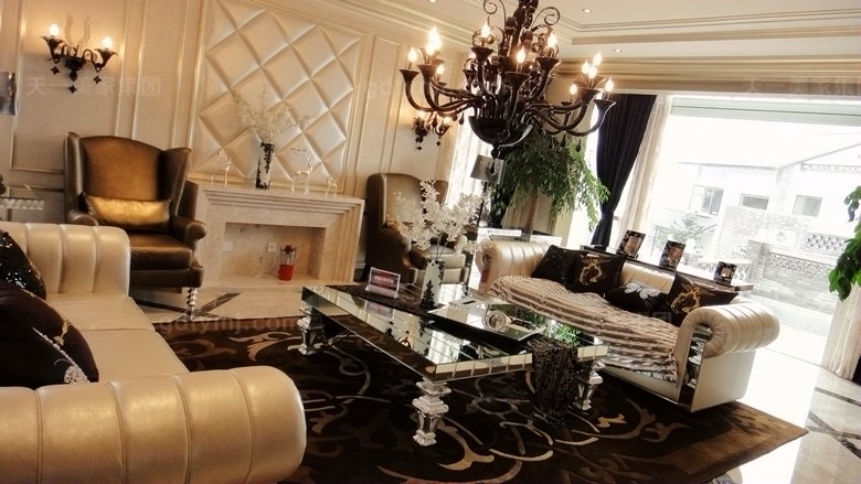 高檔現代風客廳4